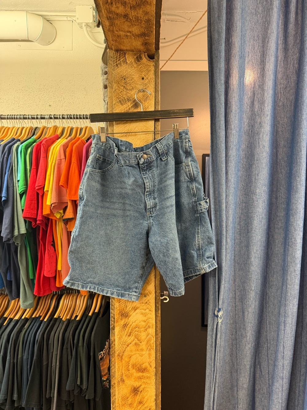 Vintage wrangler blue jorts